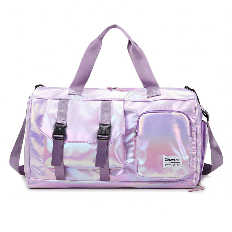 Iridescent Multi-Pocket Sports Duffle Bag Kalsten