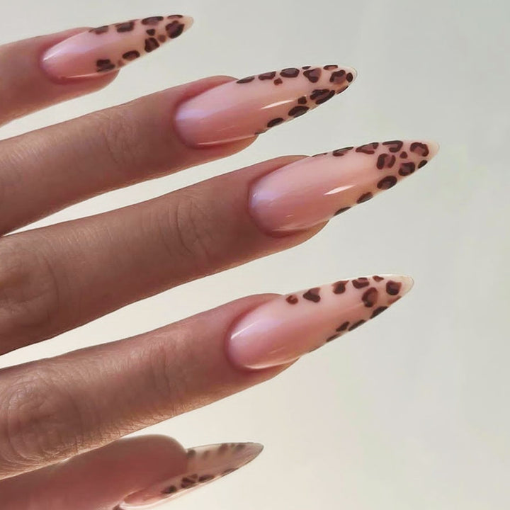 Premium Artistic Leopard Print Press-On Nails Kalsten