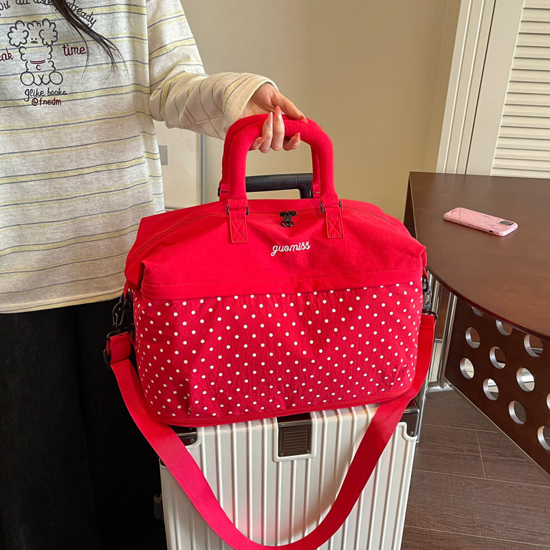 Stylish Polka Dot Travel Duffel Bag Kalsten
