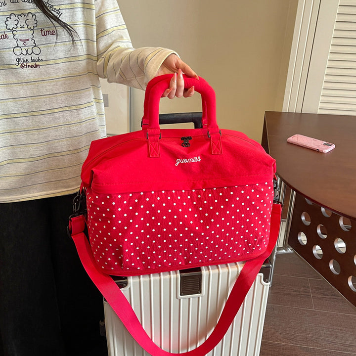 Stylish Polka Dot Travel Duffel Bag Kalsten