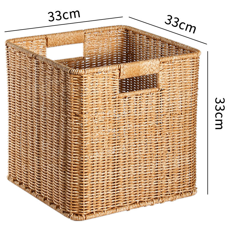 Handwoven Rustic Storage Cube Kalsten