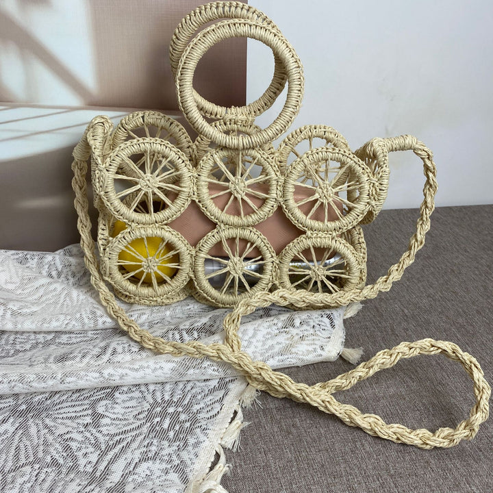 Basket bag with Unique Wheel Design Kalsten