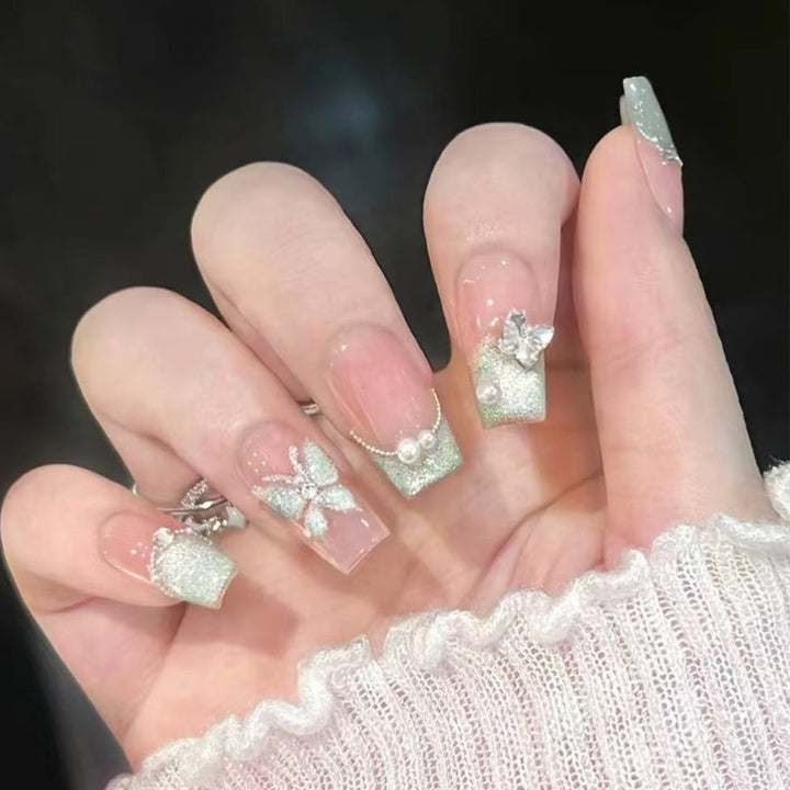 Decorative Glittery Press-On Nail Tips Kalsten