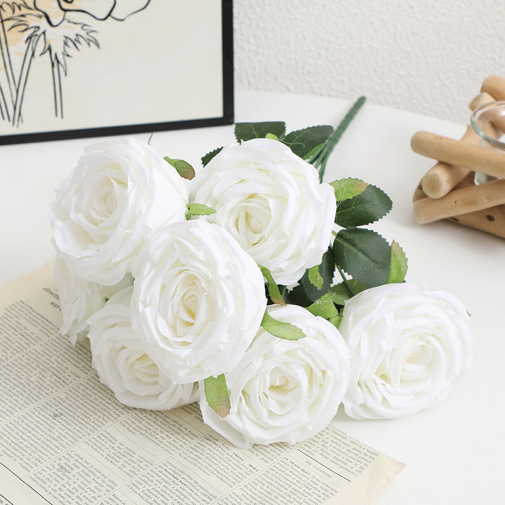Realistic Artificial Rose Petals with Leaves