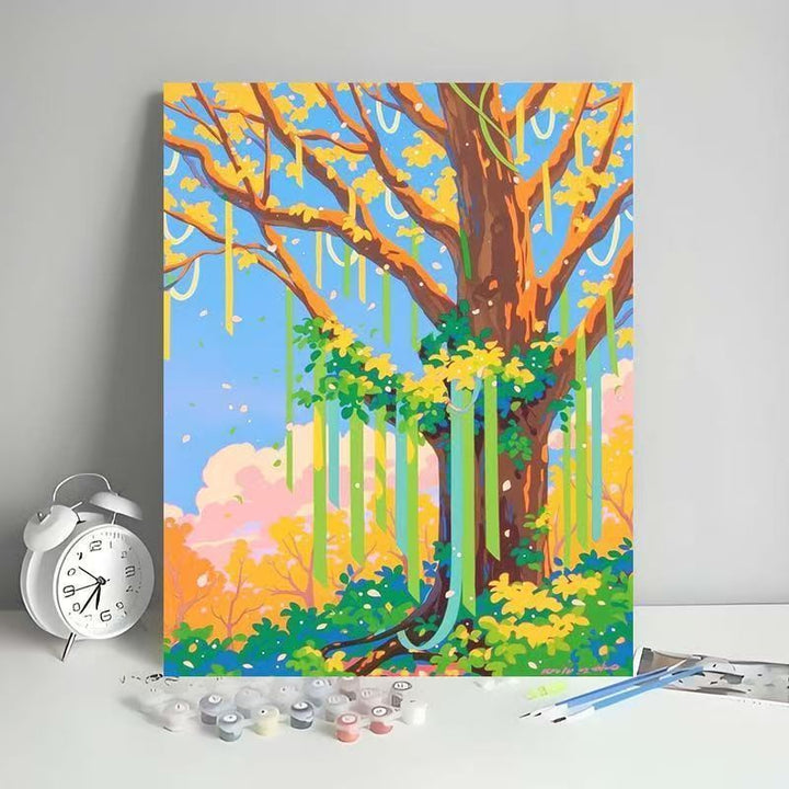 Outdoor Scenic Tree Art Canvas Kit Kalsten