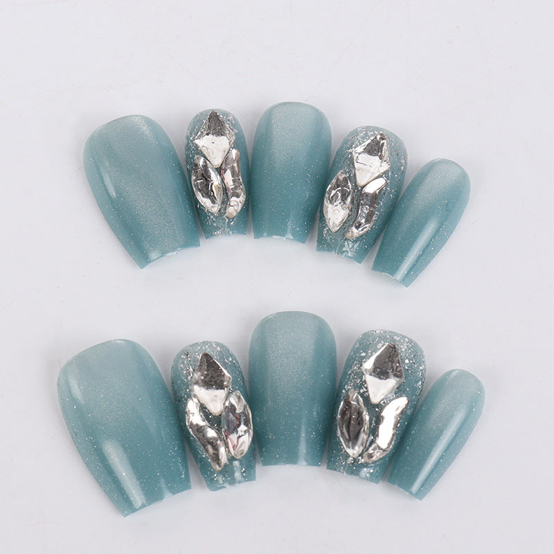 Glamorous Metallic Accent Press-On Nails