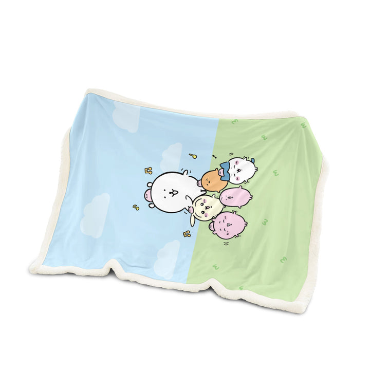 Cartoon-Themed Fleece Throw Blanket