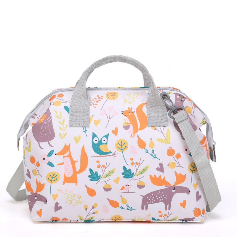 Playful Patterned Travel Satchel Kalsten