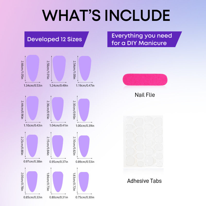Nail set with elegant ombre design and creative decorations Kalsten