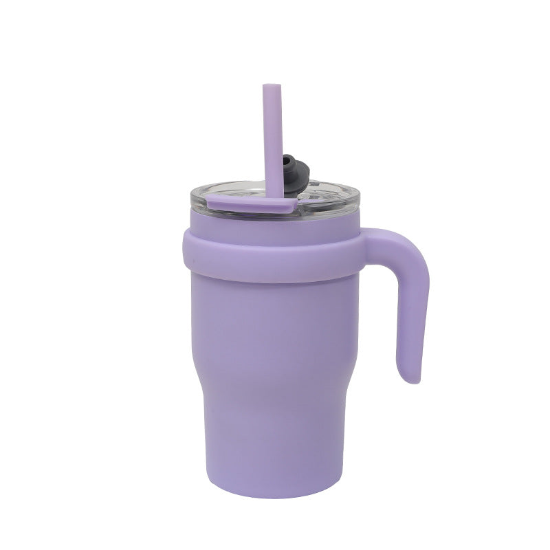 Unisex Insulated Reusable Cup with Flexible Straw and Convenient Handle Kalsten