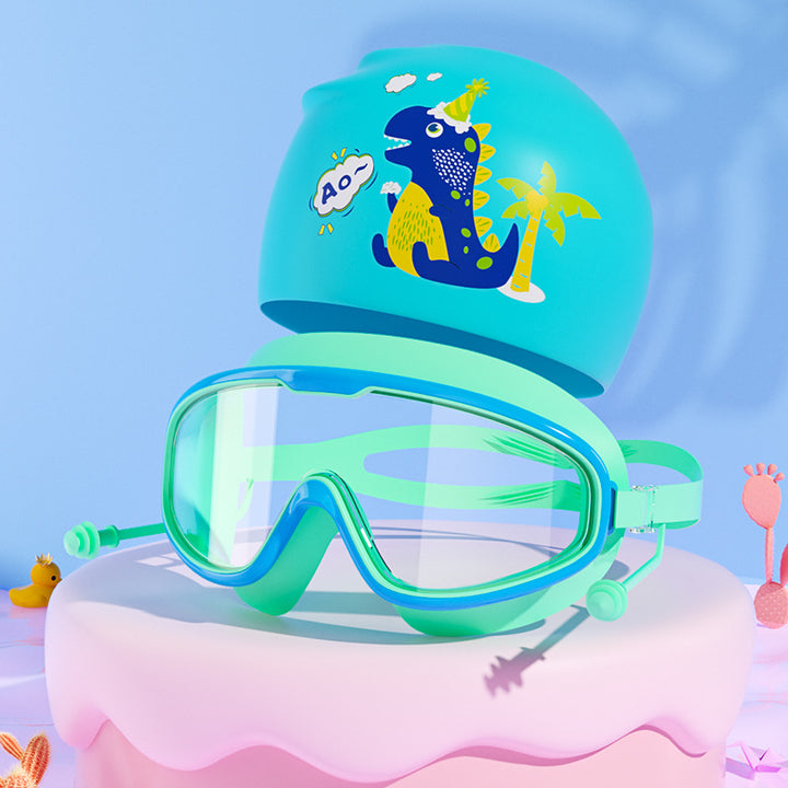 Kids Unicorn-Themed Swim Mask and Cap Set Kalsten
