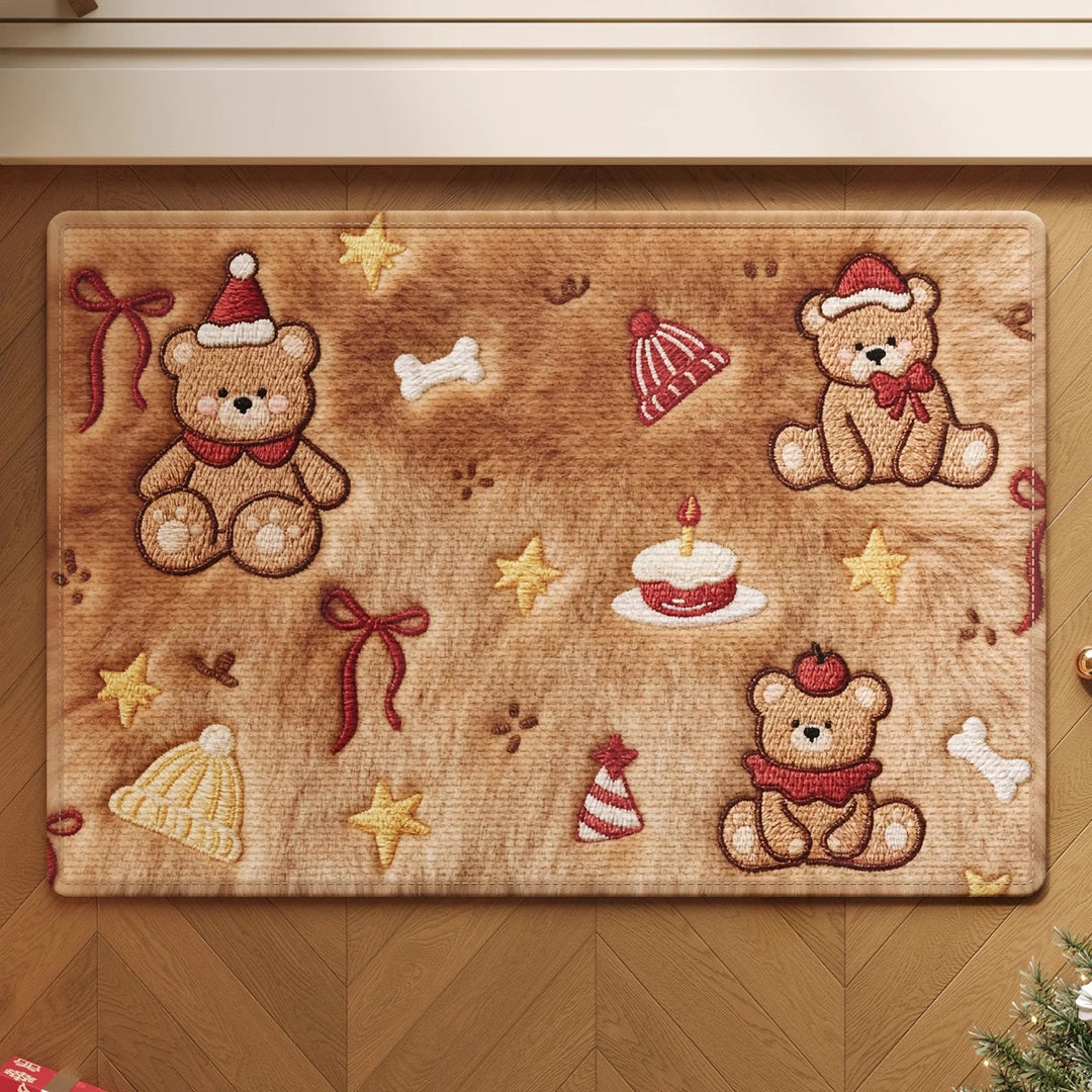 Festive Gingerbread Holiday Doormat Kalsten