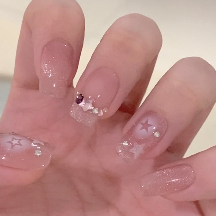 Artificial Glamorous Heart Nail Tips Kalsten