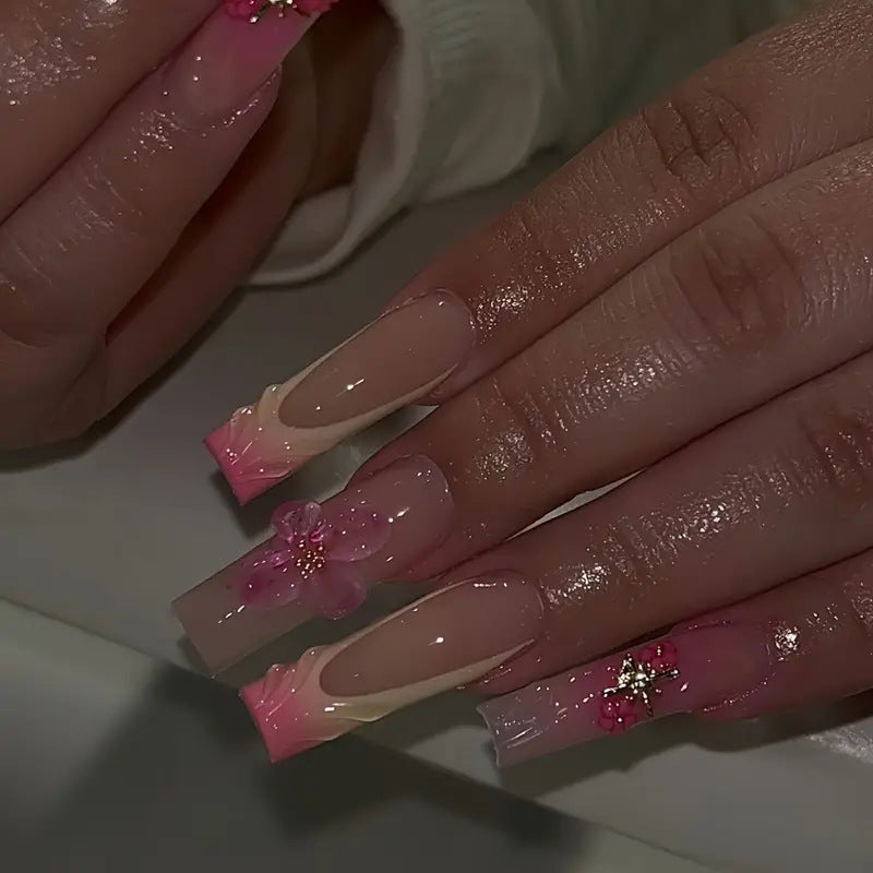 Luxury Floral Design Press-On Nails Kalsten