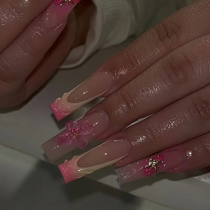 Luxury Floral Design Press-On Nails Kalsten