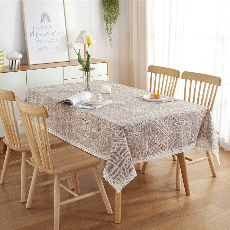 Lace Printed Tablecloth