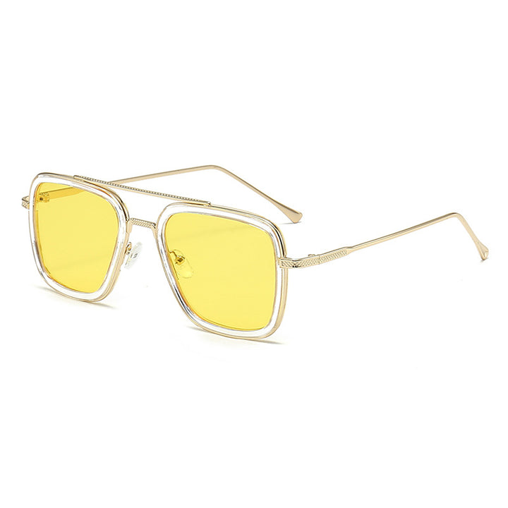 Women's stylish square sunglasses with metallic details Kalsten