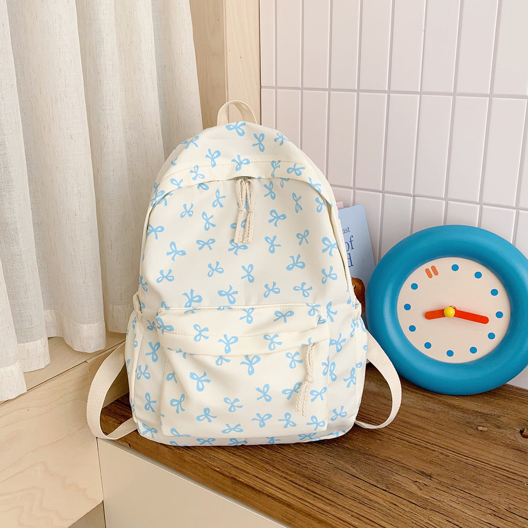 Backpack with Creative Bow Motif and Thoughtful Storage Spaces Kalsten