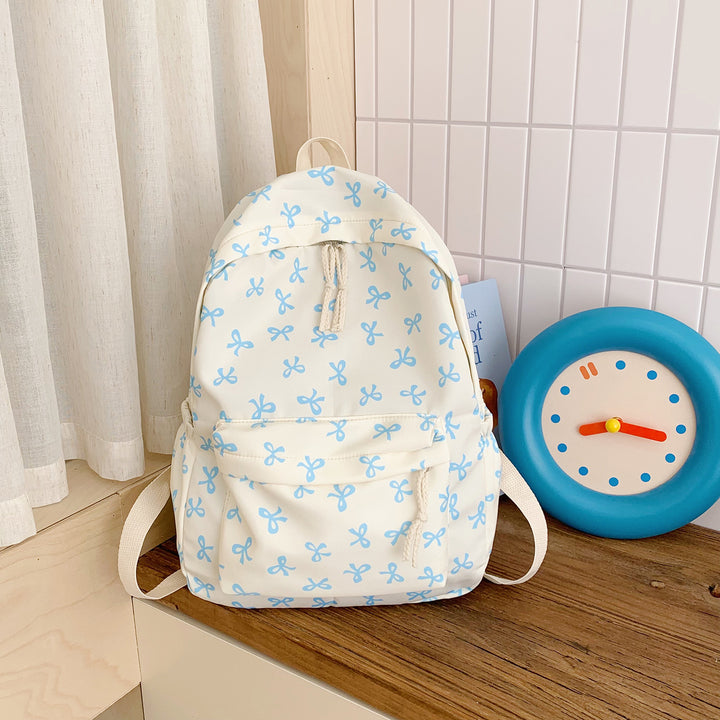 Backpack with Creative Bow Motif and Thoughtful Storage Spaces Kalsten