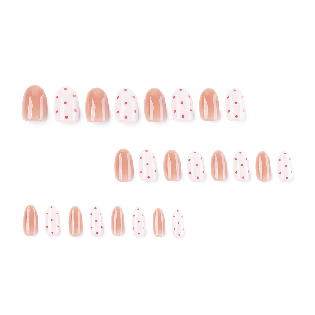 Artistic Nail Art with Delicate Dots and Gradient Kalsten
