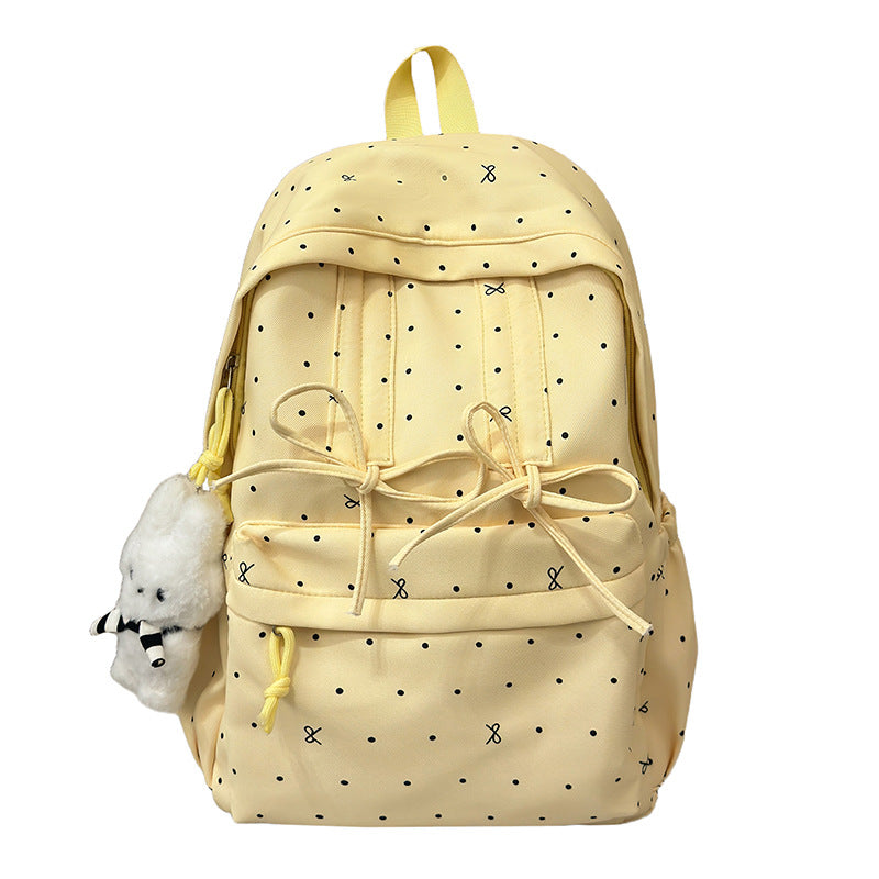 Fun Polka Dot Patterned Backpack