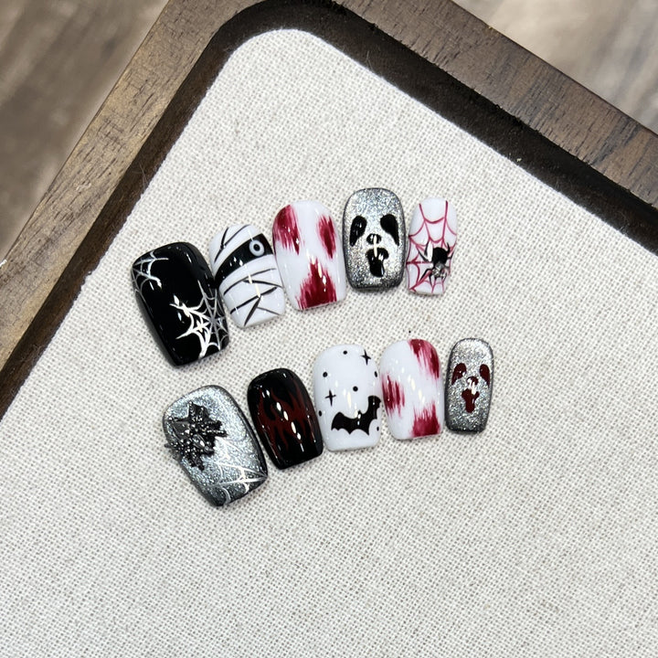 Artistic Halloween Press-On Nail Art Set Kalsten