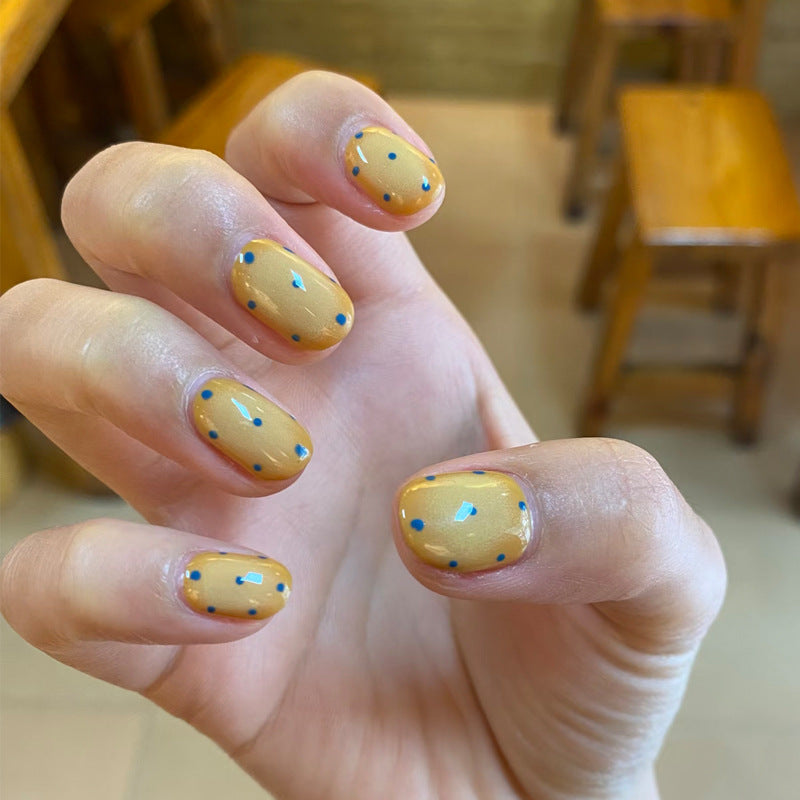Artistic Press-On Nail Set with Playful Character Designs Kalsten