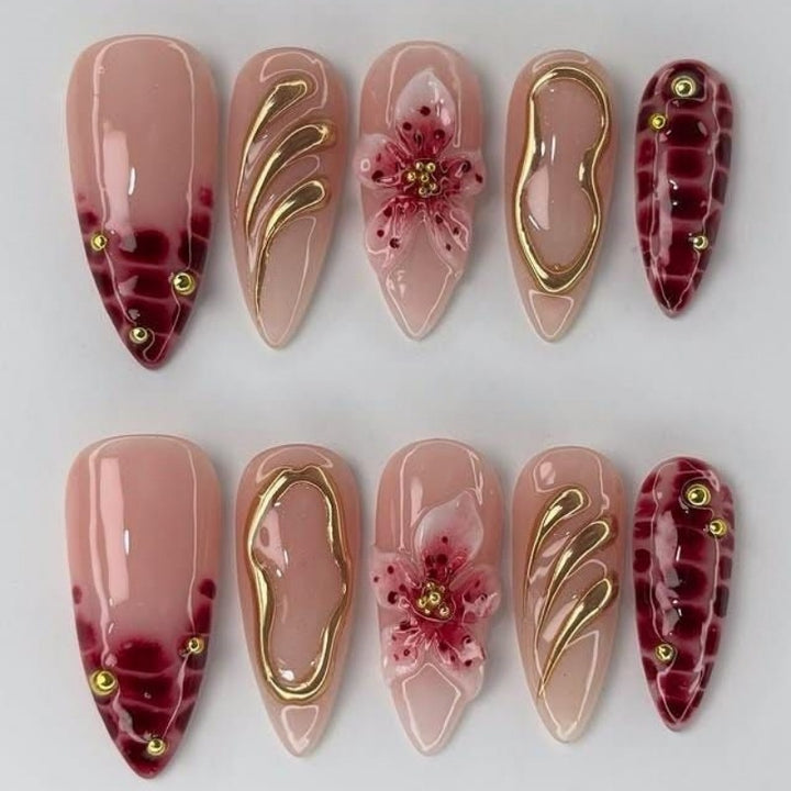 Artistic Press-On Nail Design Kit Kalsten