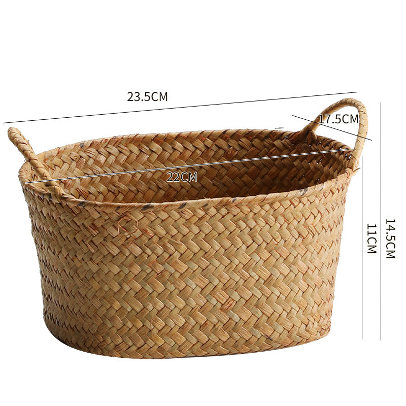 Handwoven Seagrass Storage Basket Kalsten