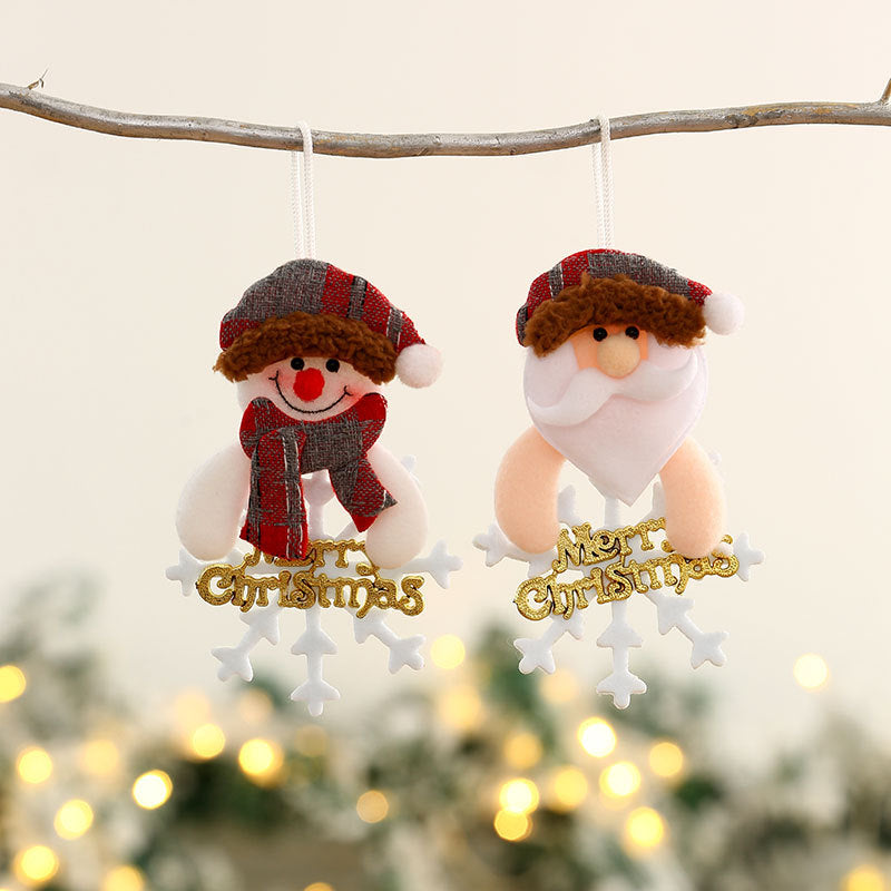 Plush Snowman Holiday Ornament Kalsten