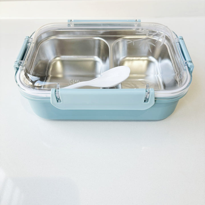 Dual-Compartment Stainless Steel Lunch Box
