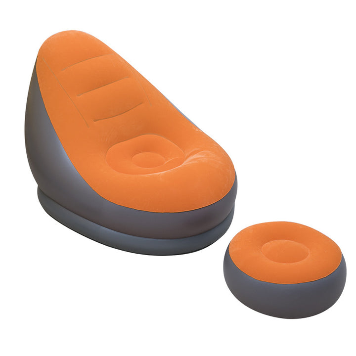 Women inflatable comfort bean bag chair with footrest Kalsten
