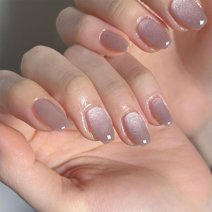 Glamorous artificial nail set with glitter and glamour accents Kalsten