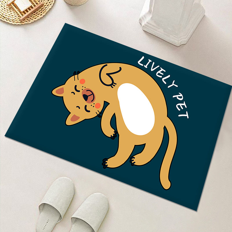 Cute Cat-Themed Indoor Area Mat