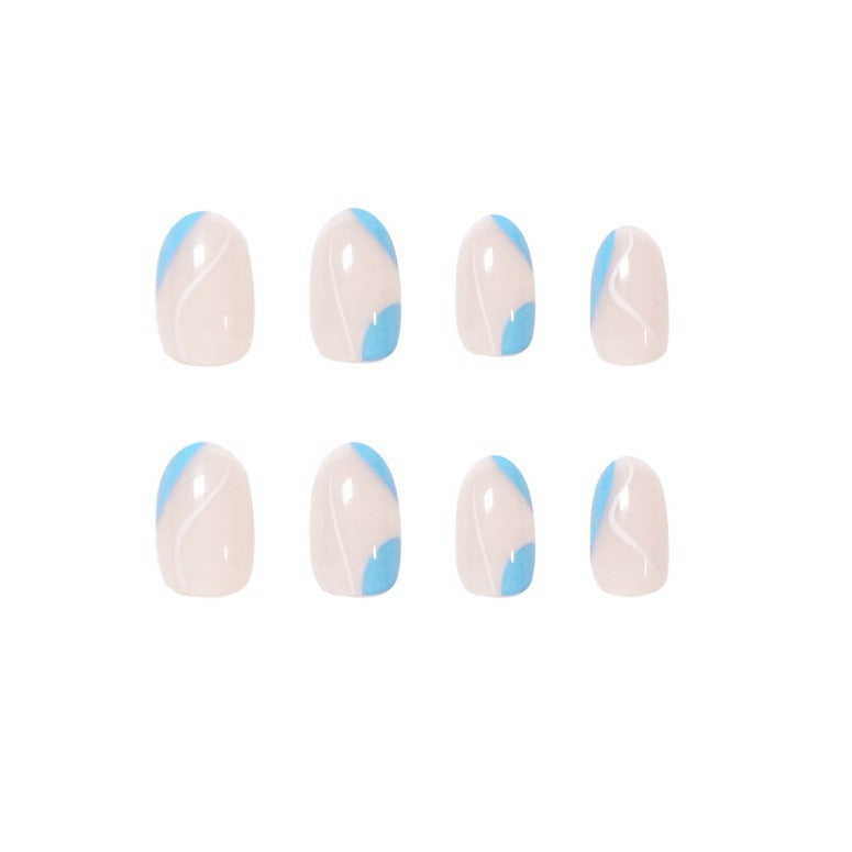 Trendy Nail Art with Modern Wave Pattern Kalsten