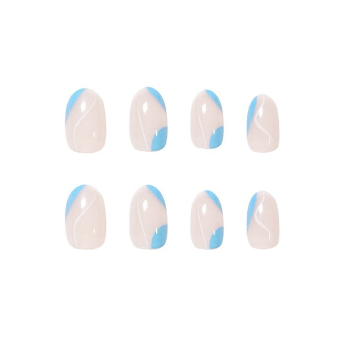 Trendy Nail Art with Modern Wave Pattern Kalsten