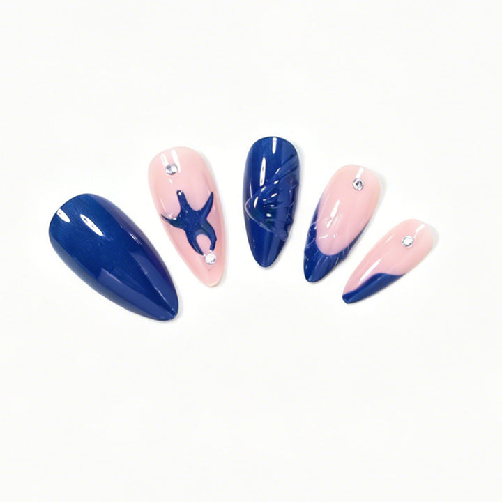 Artistic Ocean-Inspired Nail Art Set Kalsten