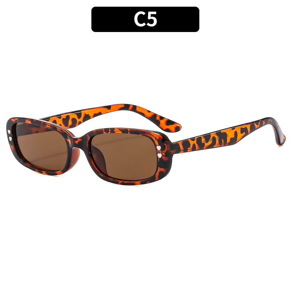 Classic Style Vintage-Inspired Square Frame Sunglasses