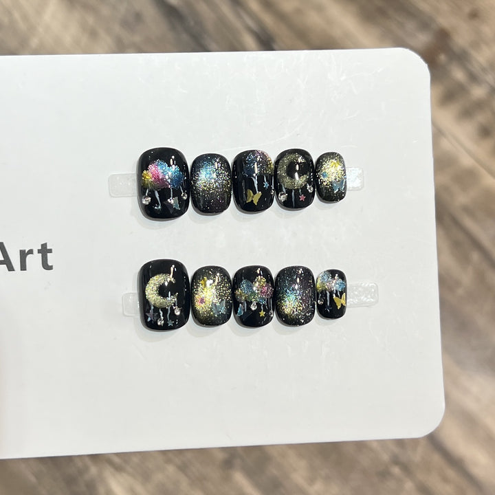 Galaxy-Themed Nail Art Set Kalsten