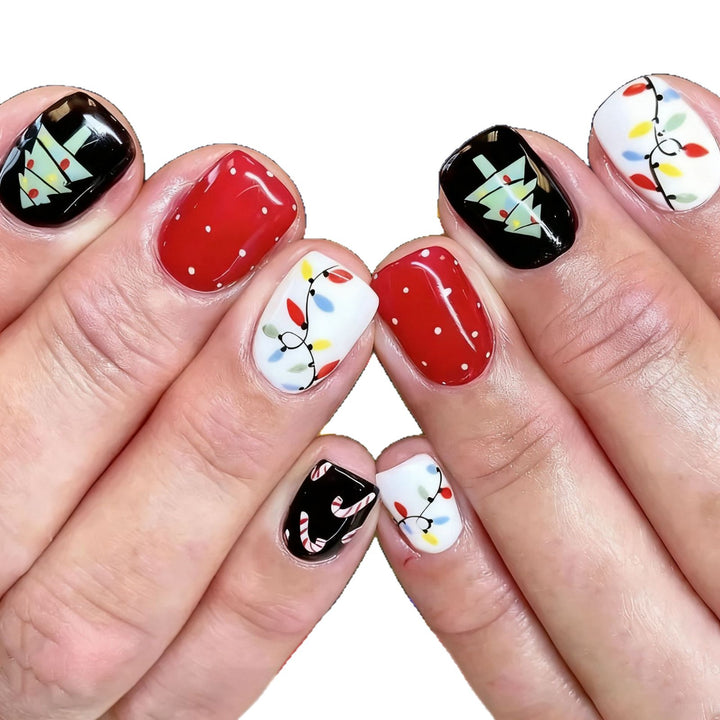 Holiday-Themed Artistic Nail Art Enhancements Kalsten
