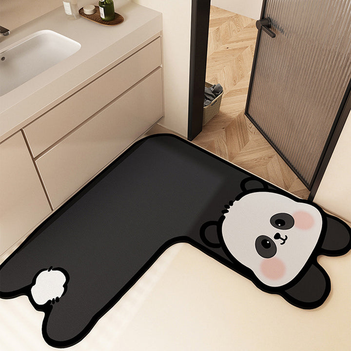 Fun-Filled Cartoon-Themed Bath Mat Kalsten