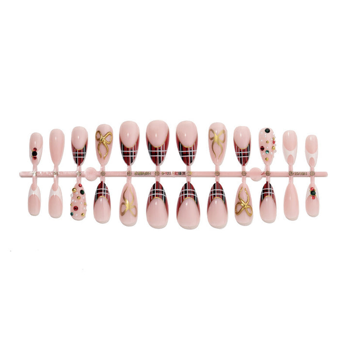 Acrylic nail set with luxurious decorations Kalsten