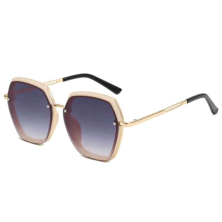 Women's Fashion Oversized Sunglasses with Elegant Frame Structure Kalsten