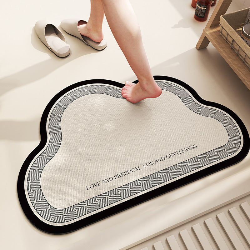 Soft Textured Cloud-Shaped Bath Mat Kalsten