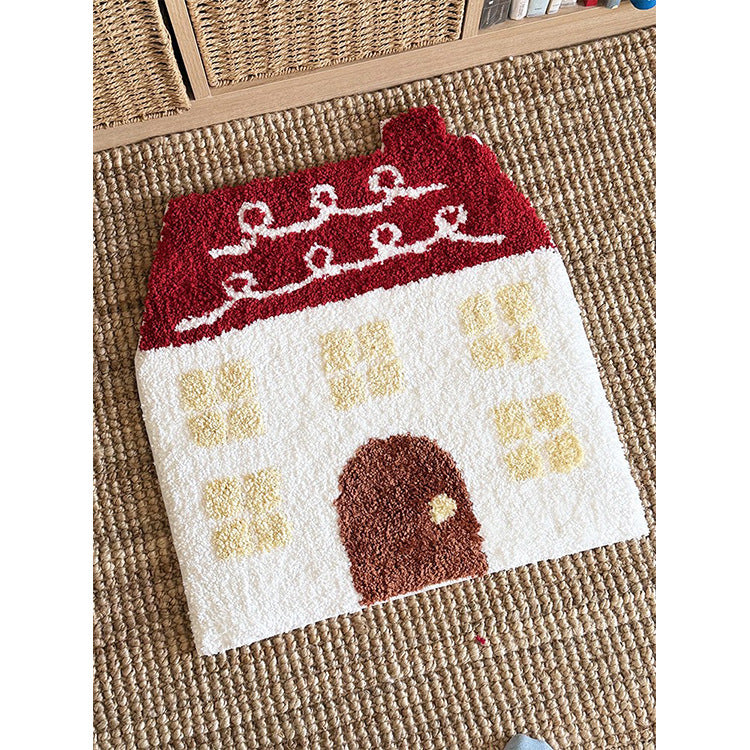 Whimsical House-Shaped Rug Kalsten