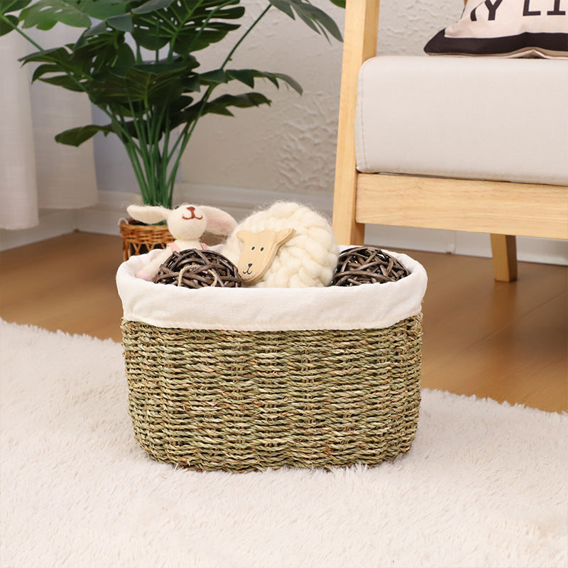 Handwoven Seagrass Storage Basket Kalsten