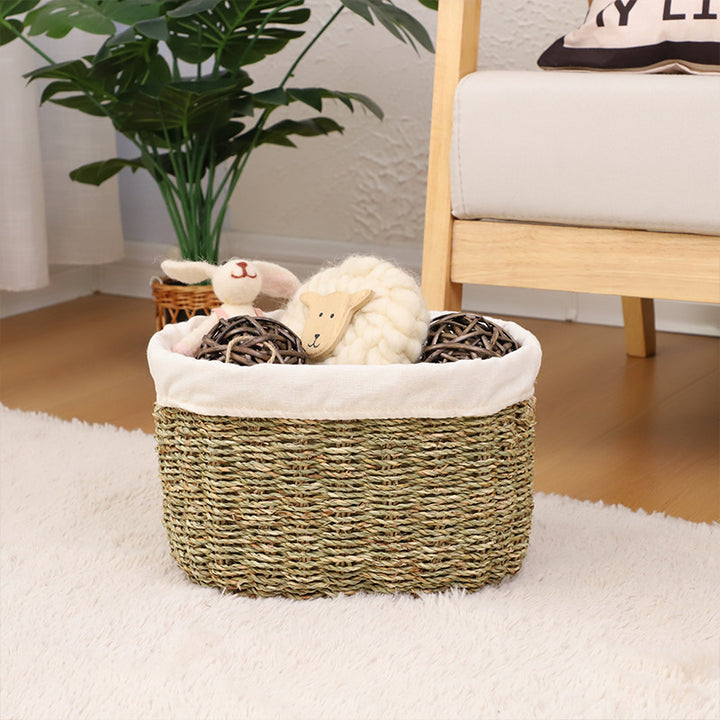 Handwoven Seagrass Storage Basket Kalsten