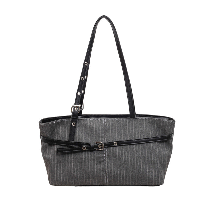 Stylish Striped Business Tote