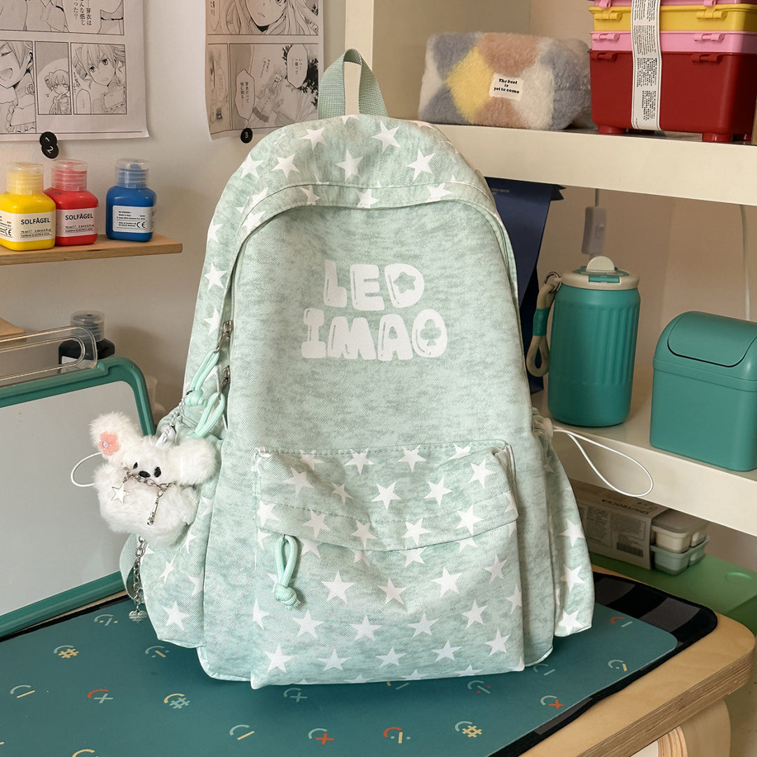 Multifunctional Star-Print Backpack