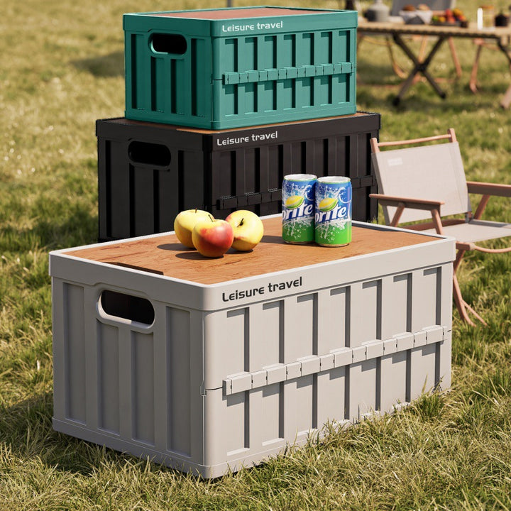 Unisex practical storage box with wooden lid Kalsten